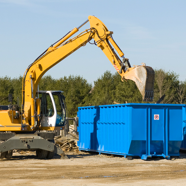 can i choose the location where the residential dumpster will be placed in Union Valley